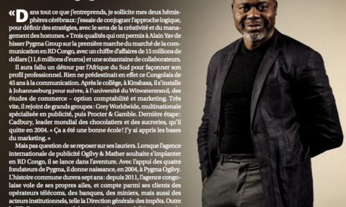 Alain Yav, CEO of Pygma Group, DRC Intuitive, Logical, and Creative